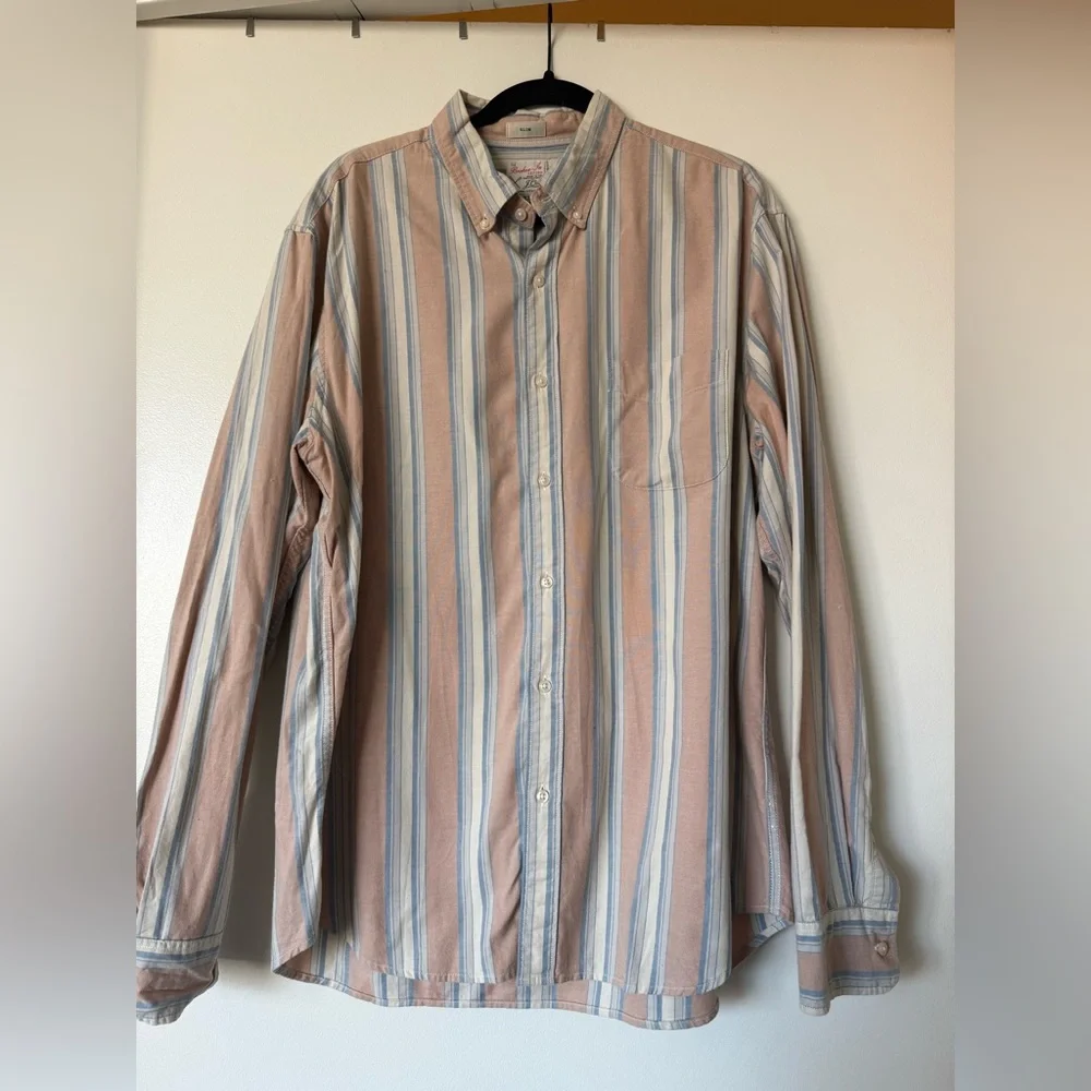 J.Crew Men’s Striped Button Down